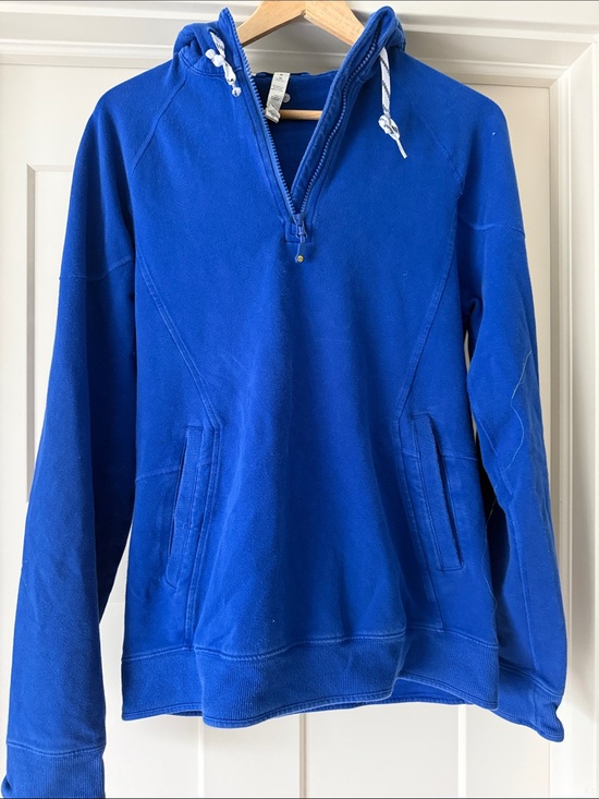 lululemon athletica Other - Lululemon Royal Blue Quarter-Zip Hoodie